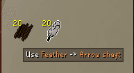 Fletching OSRS Example